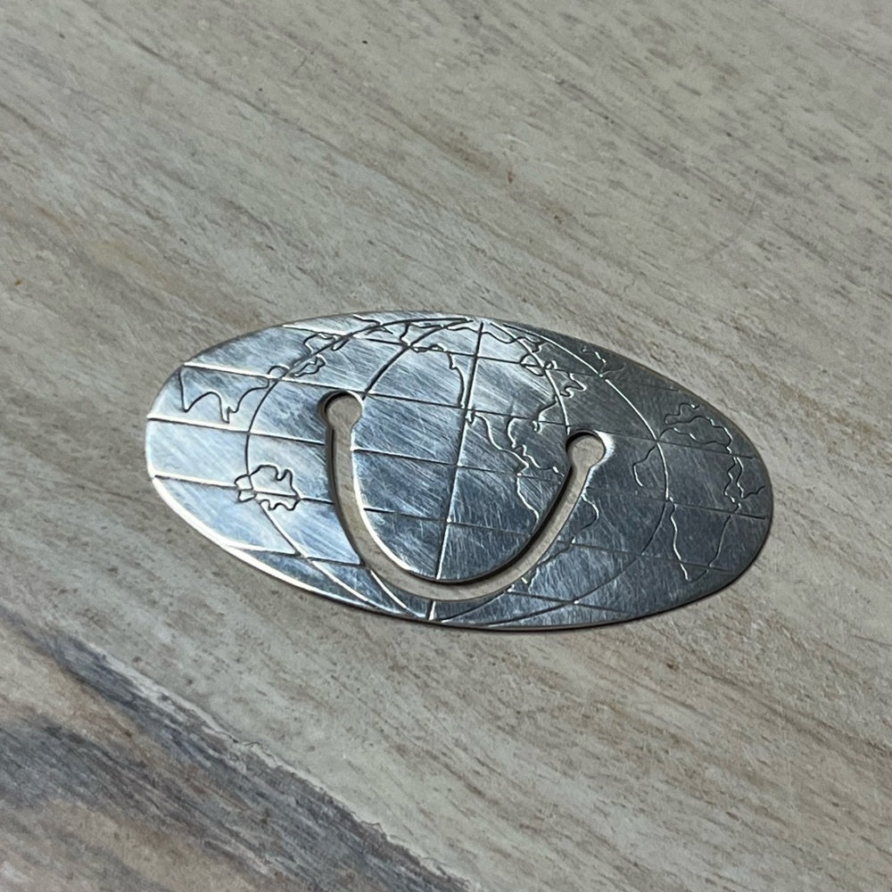 Tiffany&Co 925 Silver World Map Bookmark